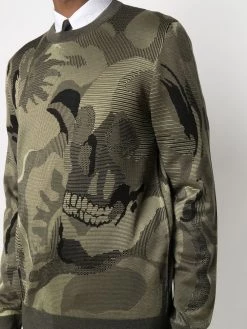 Alexander McQueen skull camouflage jumper