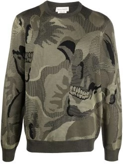 Alexander McQueen skull camouflage jumper