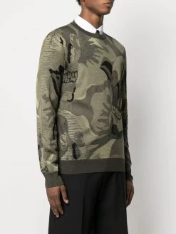 Alexander McQueen skull camouflage jumper