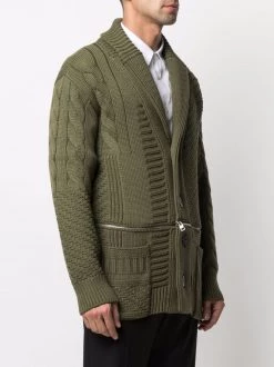 Alexander McQueen cable-knit wool cardigan