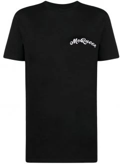 Alexander McQueen logo-embroidered T-shirt