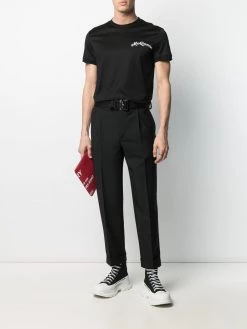 Alexander McQueen logo-embroidered T-shirt