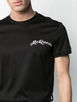 Alexander McQueen logo-embroidered T-shirt