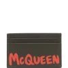 Alexander McQueen graffiti logo-print cardholder