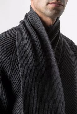 Alexander McQueen scarf-neck wool jumper