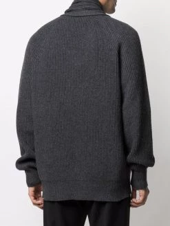 Alexander McQueen scarf-neck wool jumper