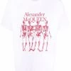 Alexander McQueen skeleton logo-print short-sleeve T-shirt