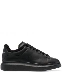 Alexander McQueen Oversized shearling-trim sneakers