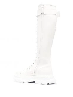 Alexander McQueen Tread lace-up knee-high boots