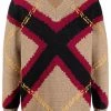 Alexander McQueen stripe-detail knitted jumper