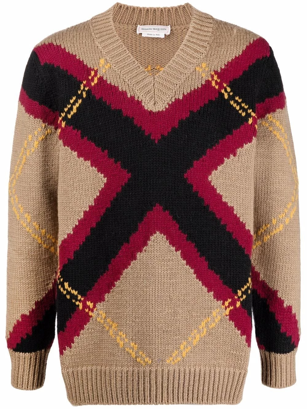Outlet 😍 Alexander McQueen Stripe detail knitted jumper 😍 1 Alexander McQueen stripe-detail knitted jumper