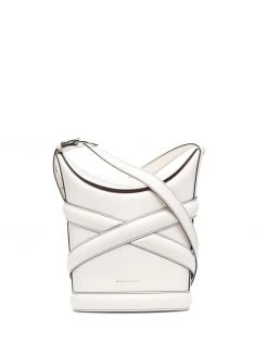 Alexander McQueen The Curve logo bucket bag