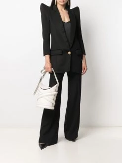 Alexander McQueen The Curve logo bucket bag