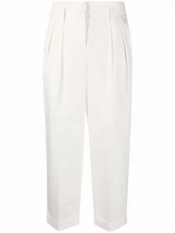 Alexander McQueen cropped cotton trousers