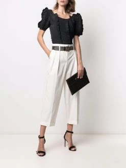 Alexander McQueen cropped cotton trousers