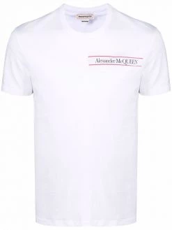 Alexander McQueen logo-patch T-shirt