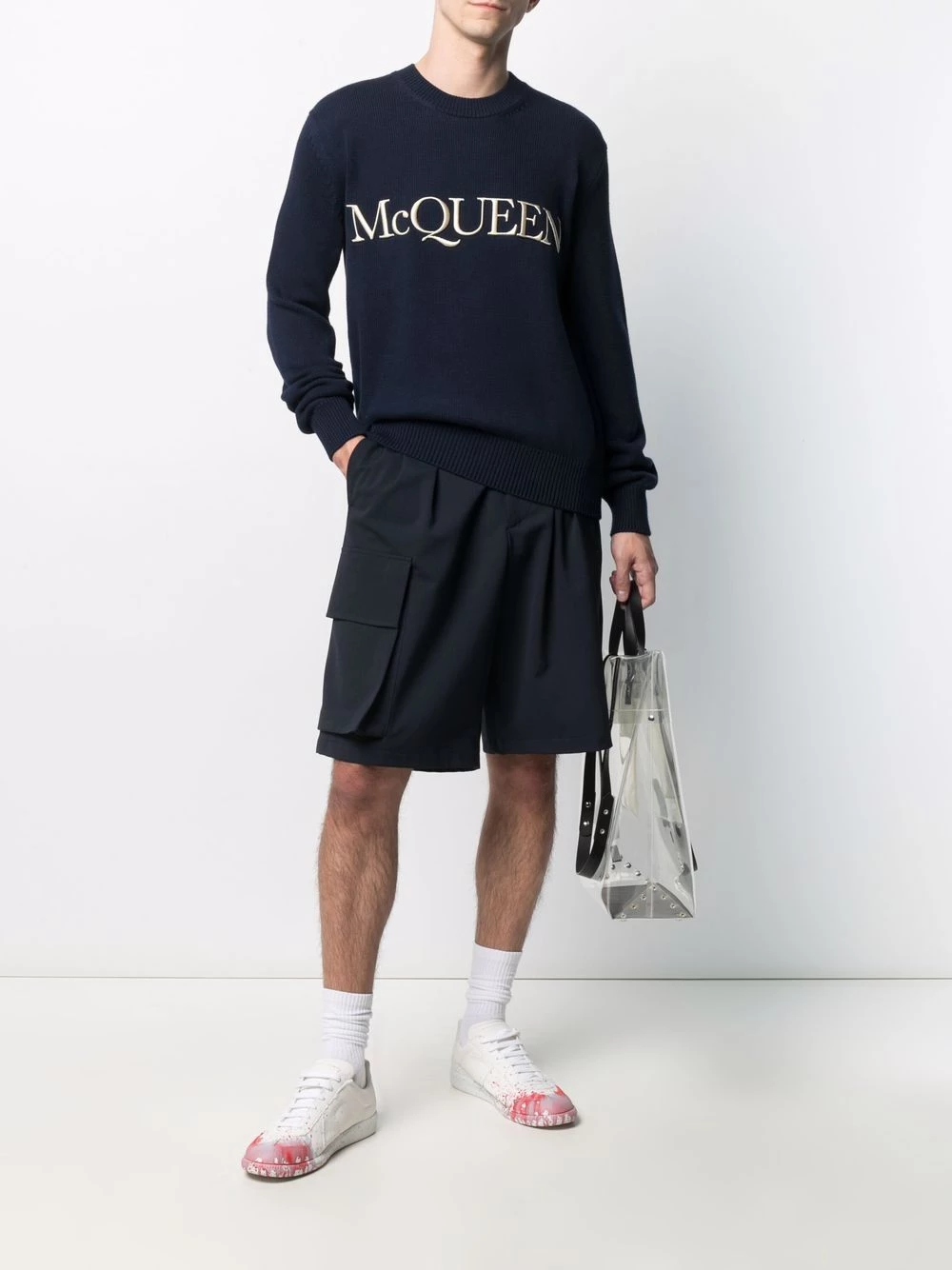 Hot Sale ๐ Alexander McQueen Logo embroidered jumper ๐ 2 Alexander McQueen logo-embroidered jumper