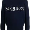 Alexander McQueen logo-embroidered jumper
