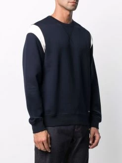Cheapest ๐ Alexander McQueen Contrast panel sweatshirt ๐ 7 Alexander McQueen contrast-panel sweatshirt