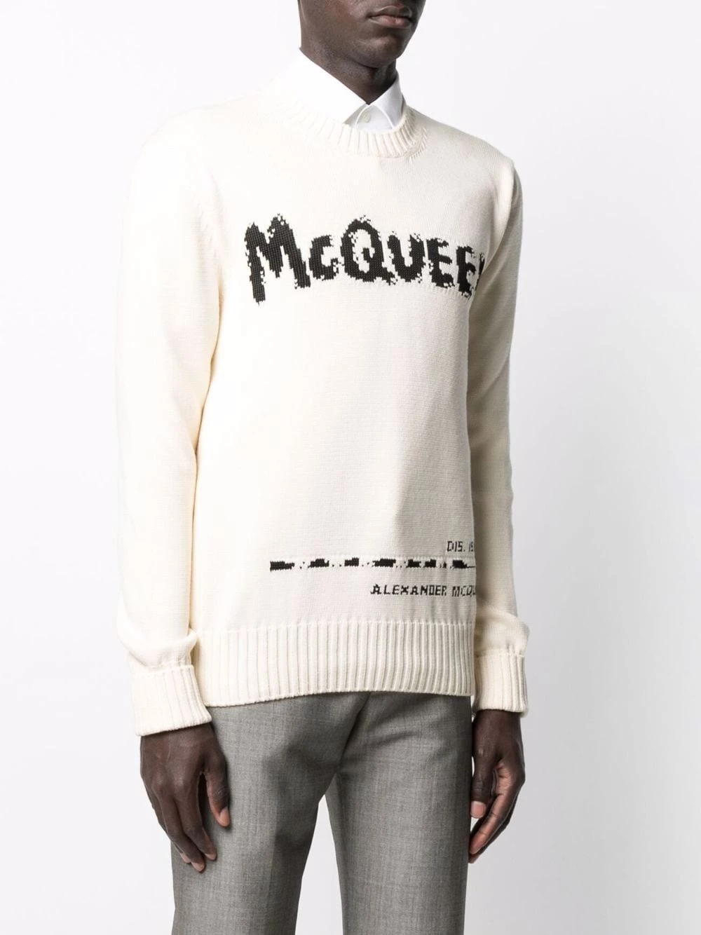 New ๐ Alexander McQueen Graffiti intarsia knit jumper ๐ฅ 3 Alexander McQueen Graffiti intarsia-knit jumper