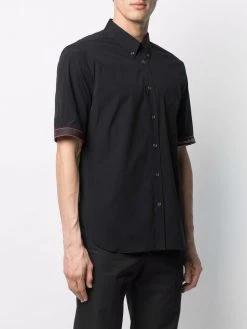 Alexander McQueen logo-trim short-sleeve shirt
