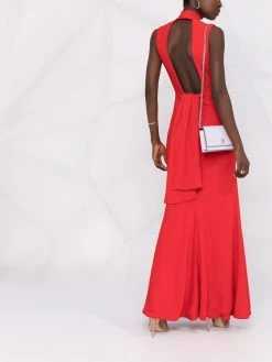 Alexander McQueen draped halterneck dress