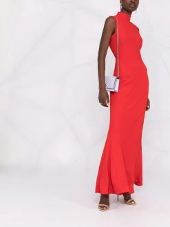 Alexander McQueen draped halterneck dress