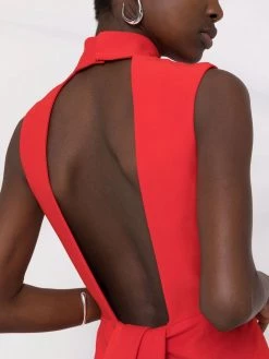 Alexander McQueen draped halterneck dress