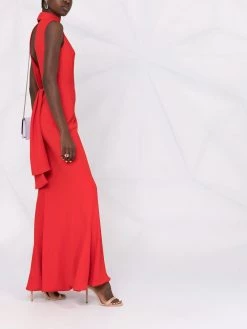 Alexander McQueen draped halterneck dress