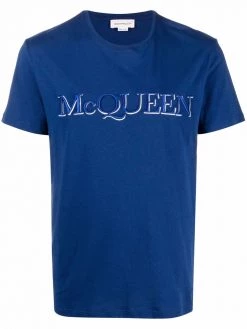 Alexander McQueen logo embroidered short-sleeve T-shirt