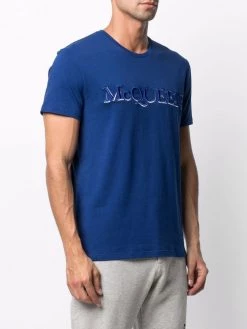Alexander McQueen logo embroidered short-sleeve T-shirt