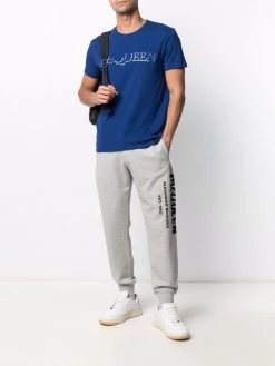 Alexander McQueen logo embroidered short-sleeve T-shirt