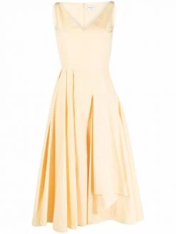 Alexander McQueen draped A-line dress