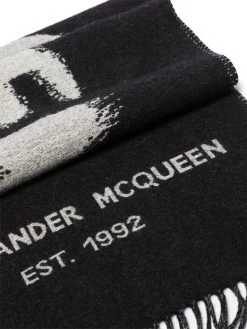 Alexander McQueen graffiti print scarf