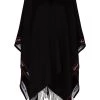 Alexander McQueen logo trim cape