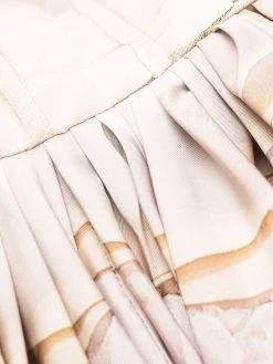 Alexander McQueen tulle toile bow drape dress