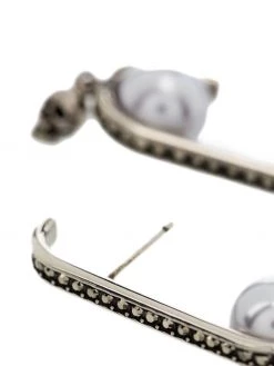 Alexander McQueen Pearly Skull drop earrings