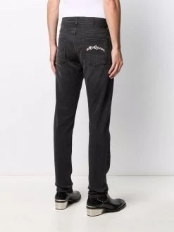 Discount ๐ฏ Alexander McQueen Logo embroidered straight leg ๐ jeans ๐ 10 Alexander McQueen logo-embroidered straight-leg jeans