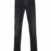 Alexander McQueen logo-embroidered straight-leg jeans