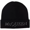 Alexander McQueen embroidered-logo beanie