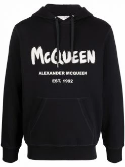 Alexander McQueen logo-print hoodie