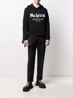 Alexander McQueen logo-print hoodie