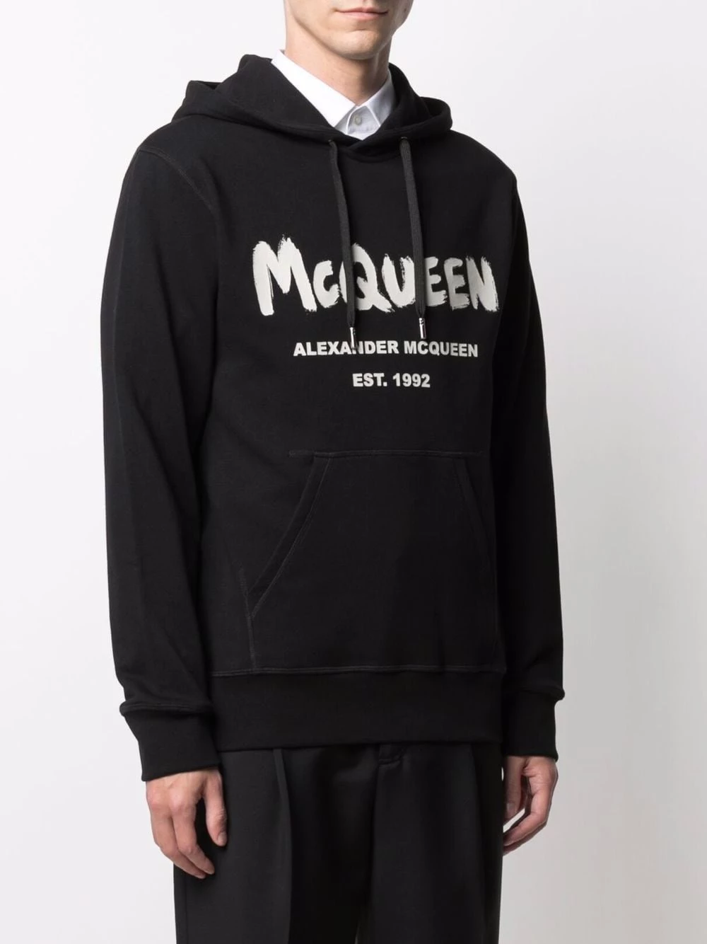 Cheap ๐ Alexander McQueen Logo print hoodie ๐งจ 3 Alexander McQueen logo-print hoodie
