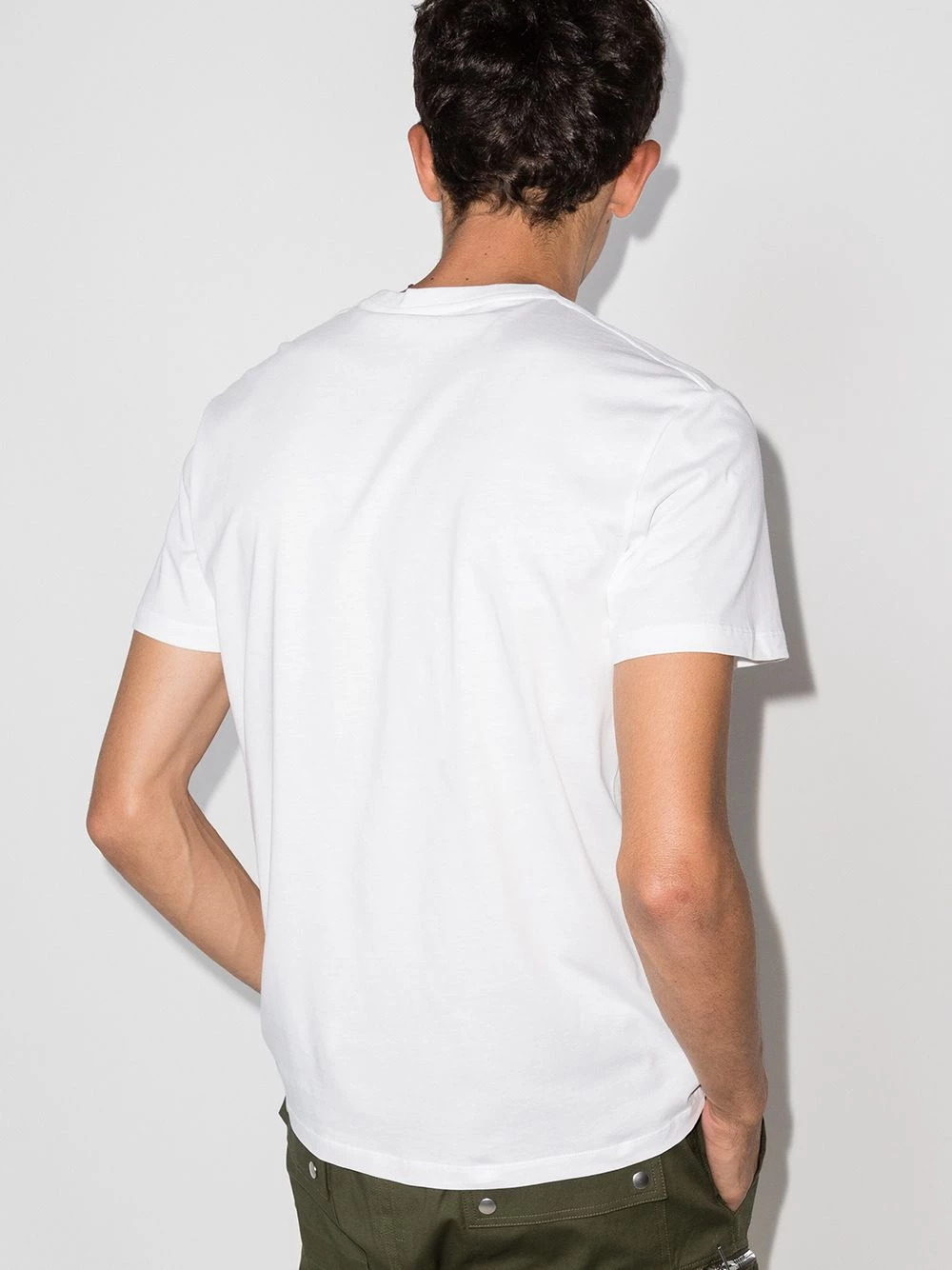 Budget 👍 Alexander McQueen Logo tape short sleeve T 👕 shirt 😉 3 Alexander McQueen logo tape short-sleeve T-shirt