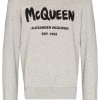 Alexander McQueen graffiti print crew neck sweatshirt