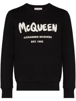 Alexander McQueen Graffiti-print sweatshirt