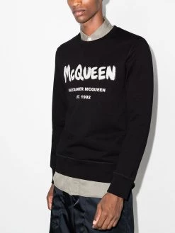 Alexander McQueen Graffiti-print sweatshirt