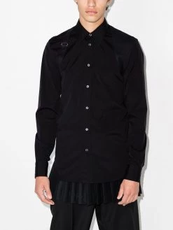Alexander McQueen harness classic collar shirt