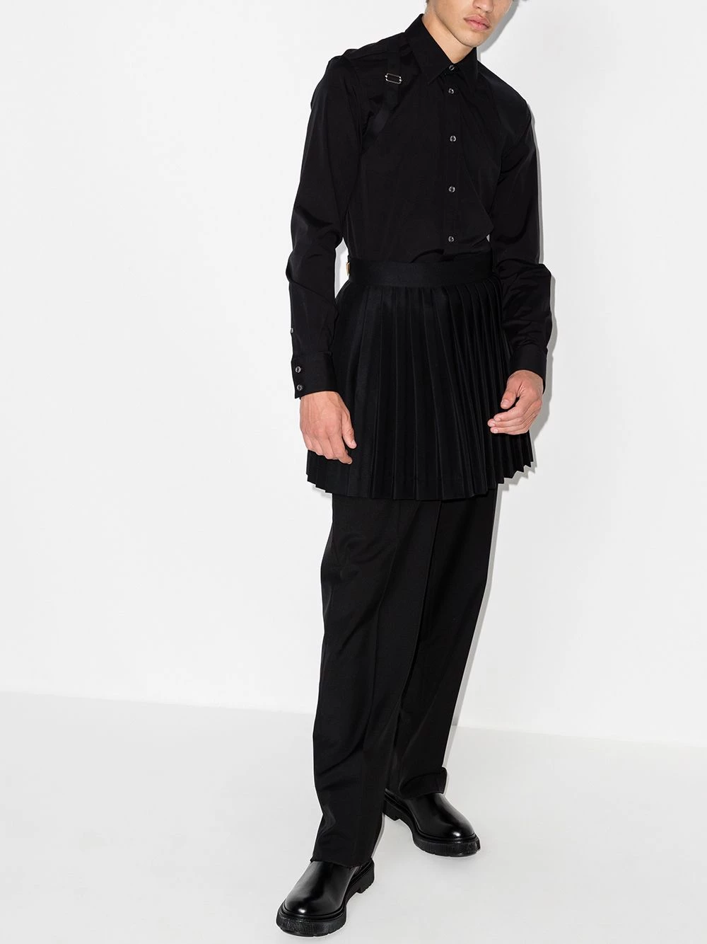 Best deal ๐ Alexander McQueen Harness classic collar ๐ shirt ๐ 5 Alexander McQueen harness classic collar shirt