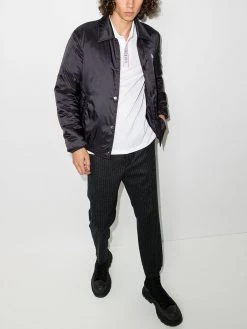 Alexander McQueen logo-tape short-sleeve polo shirt